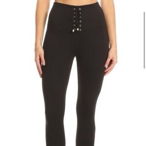 Lace Up Leggings by LA Society